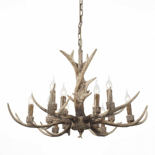 Люстра Hornland Chandelier 12 Коричневый Люстра Hornland Chandelier 12 Коричневый в Липецке | Loft Concept