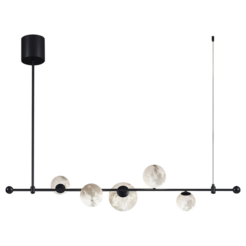 Светильник Tech Lighting Modern Rail Geometric Linear Suspension 5 Black Черный Белый Светильник Tech Lighting Modern Rail Geometric Linear Suspension 5 Black Черный Белый в Липецке | Loft Concept