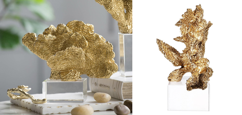 Статуэтка Gold Coral Fan Статуэтка Gold Coral Fan - Loft-Concept в Липецке