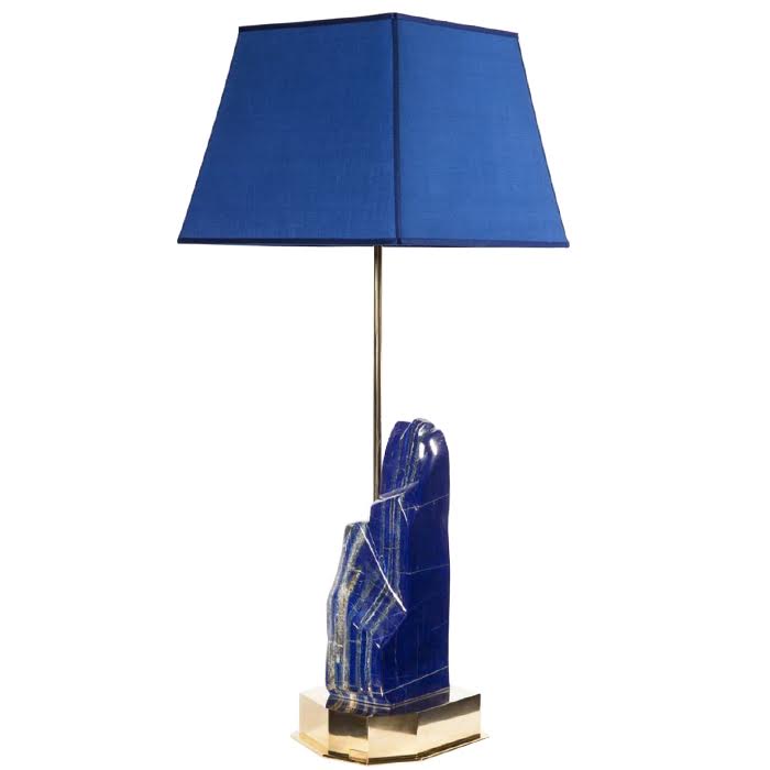 Настольная лампа Lapis Lazuli Lampe von Studio Superego Глянцевое золото Сапфирово-синий Настольная лампа Lapis Lazuli Lampe von Studio Superego Глянцевое золото Сапфирово-синий в Липецке | Loft Concept