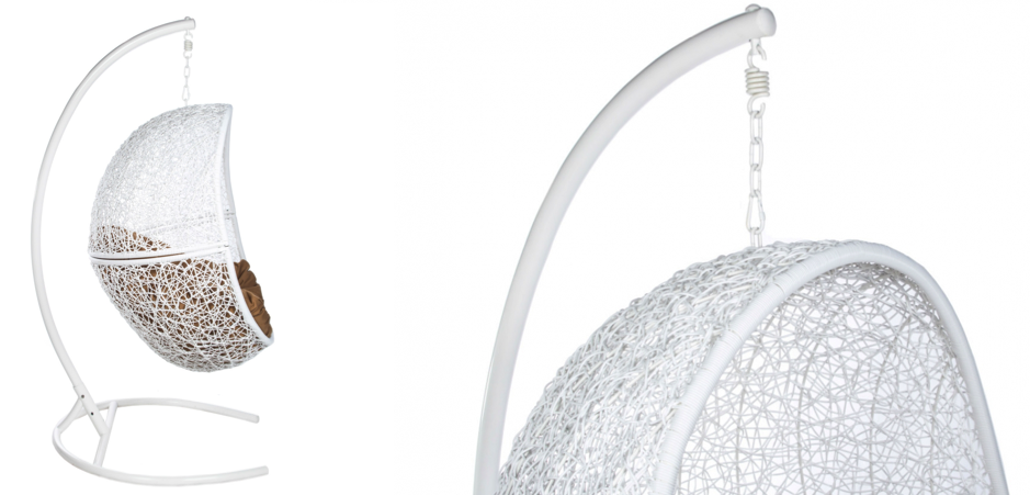 Подвесное уличное кресло Egg Cage white Подвесное уличное кресло Egg Cage white - Loft-Concept в Липецке