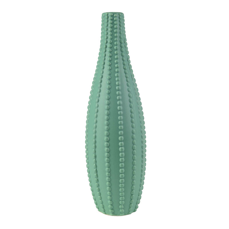 Ваза Ribbed Vase Narrow Throat turquoise 34 Бирюзовый Ваза Ribbed Vase Narrow Throat turquoise 34 Бирюзовый в Липецке | Loft Concept