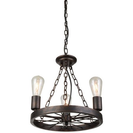 Подвесной светильник Loft Wheel Pendant 3 Коричневый винтаж Подвесной светильник Loft Wheel Pendant 3 Коричневый винтаж в Липецке | Loft Concept