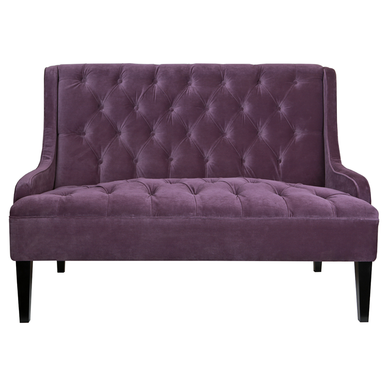 Диван Folket Sofa velour violet Фиолетовый Диван Folket Sofa velour violet Фиолетовый в Липецке | Loft Concept