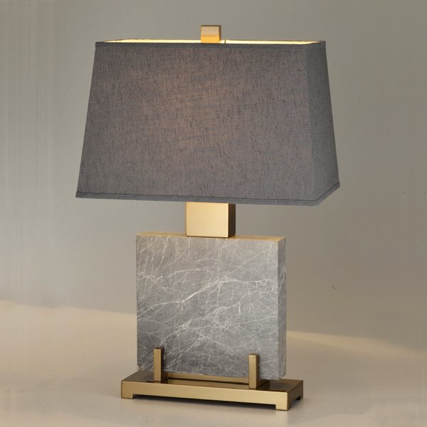 Настольная лампа Table lamp marble Grey Серый Настольная лампа Table lamp marble Grey Серый в Липецке | Loft Concept