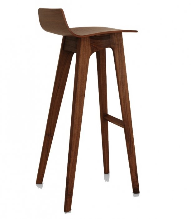 Барный стул Morph Bar Stool Грецкий орех Белый дуб Барный стул Morph Bar Stool Грецкий орех Белый дуб в Липецке | Loft Concept
