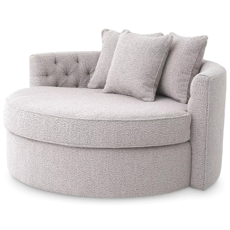 Диван Eichholtz Sofa Carlita Bouclé Grey Серый Диван Eichholtz Sofa Carlita Bouclé Grey Серый в Липецке | Loft Concept