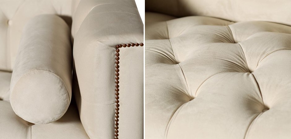 Диван Modern Velvet Tuxedo Sofa Диван Modern Velvet Tuxedo Sofa - Loft-Concept в Липецке