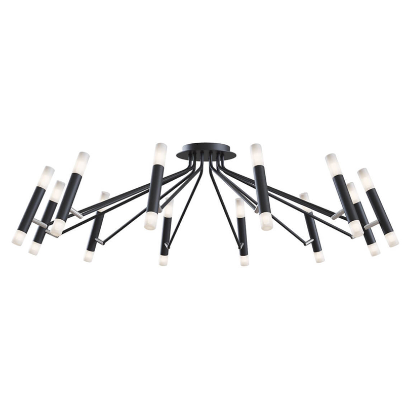 Потолочная люстра Arnaut Chandelier 24 Черный Потолочная люстра Arnaut Chandelier 24 Черный в Липецке | Loft Concept