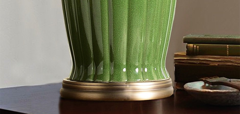 Настольная керамическая лампа Water Lily Настольная керамическая лампа Water Lily - Loft-Concept в Липецке