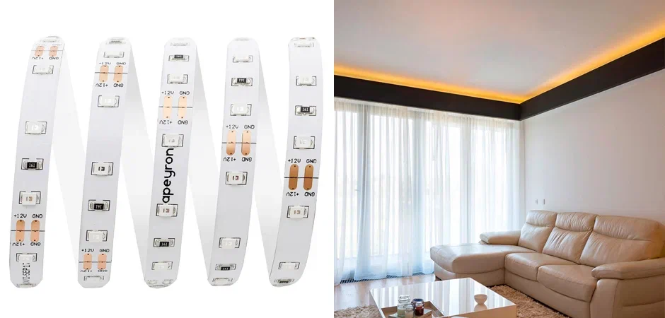Светодиодная лента 4,8W/m 60LED/m 2835SMD желтый 5M Светодиодная лента 4,8W/m 60LED/m 2835SMD желтый 5M - Loft-Concept в Липецке