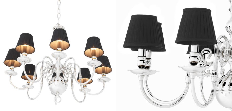 Люстра Eichholtz Chandelier Bourbon Nickel - Loft-Concept в Липецке