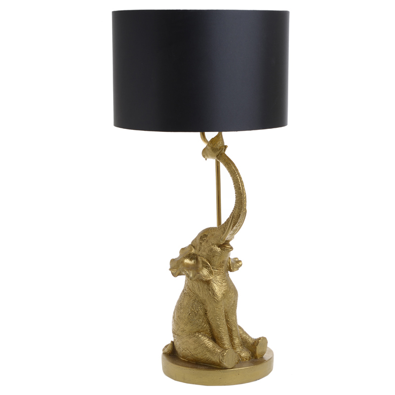 Настольная лампа Cheerful Elephant Table lamp Золотой Черный Настольная лампа Cheerful Elephant Table lamp Золотой Черный в Липецке | Loft Concept
