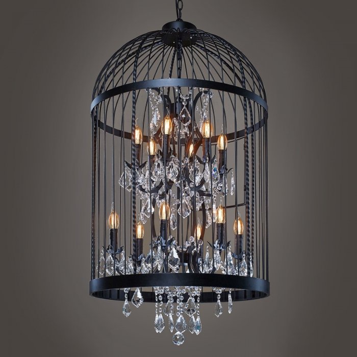 Люстра Steampunk Birdcage Chandelier 60 black Черный Люстра Steampunk Birdcage Chandelier 60 black Черный в Липецке | Loft Concept