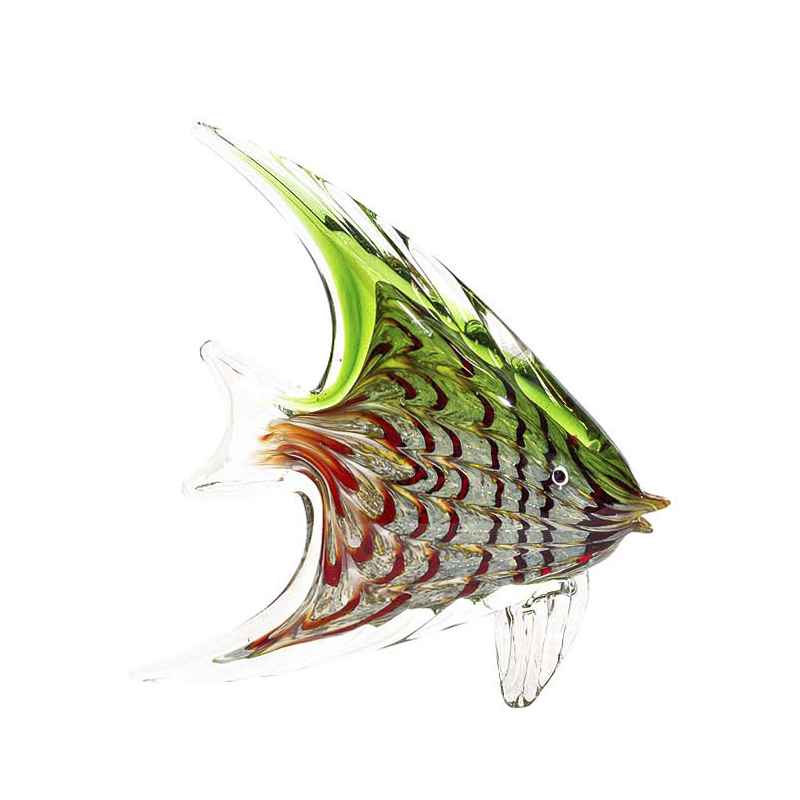 Статуэтка Glass Fish Red-Green Мульти Статуэтка Glass Fish Red-Green Мульти в Липецке | Loft Concept