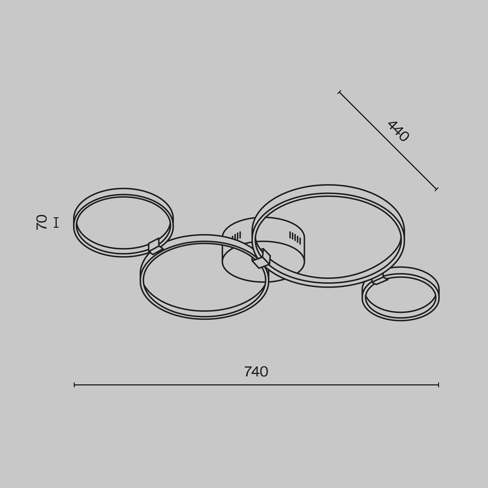 Потолочный светильник Olympia 3000-4000К 39Вт в Липецке