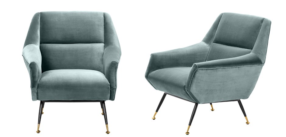 Кресло Eichholtz Chair Exile Turquoise Кресло Eichholtz Chair Exile Turquoise - Loft-Concept в Липецке