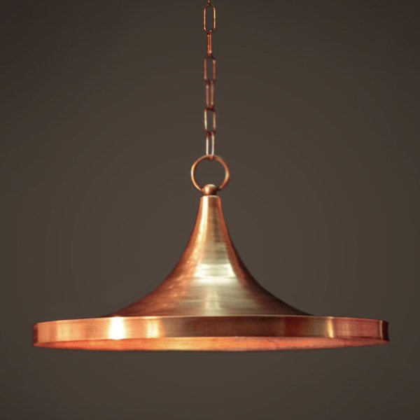 Подвесной светильник Copper Pendant Lamp Beat Light Wide Белый Медь Латунь Подвесной светильник Copper Pendant Lamp Beat Light Wide Белый Медь Латунь в Липецке | Loft Concept