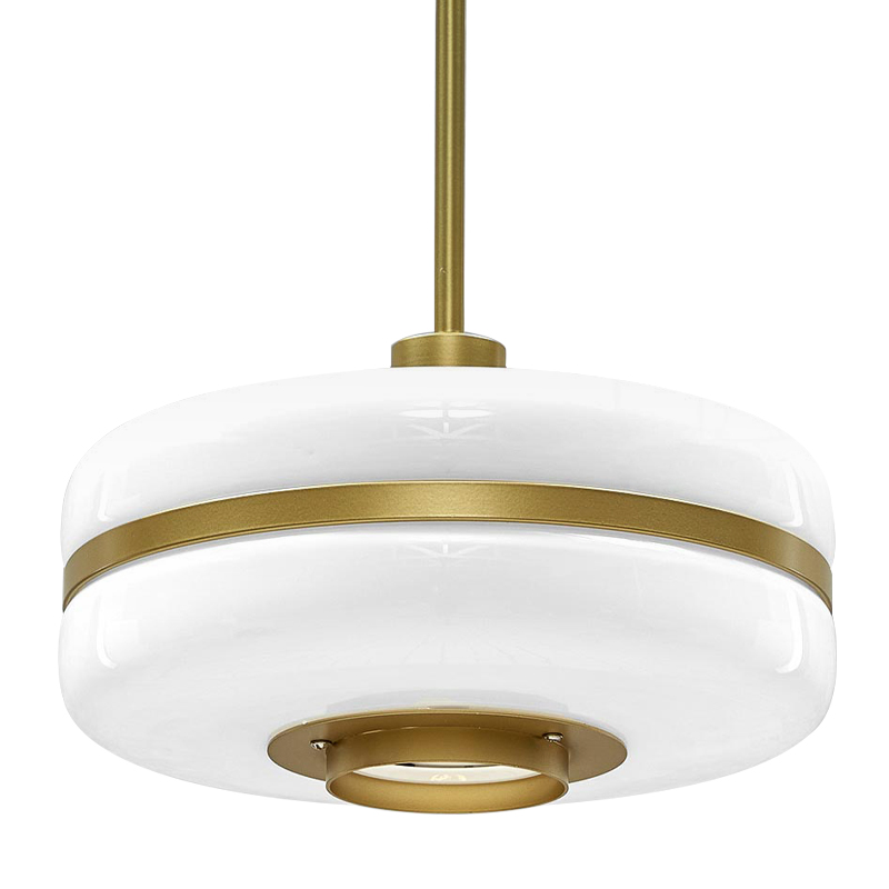 Подвесной светильник BERT FRANK Pendant Lamp Белый Белый Золотой Подвесной светильник BERT FRANK Pendant Lamp Белый Белый Золотой в Липецке | Loft Concept