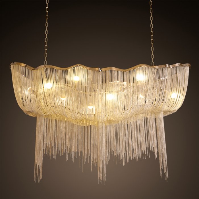 Люстра Atlantis Chandelier design by Terzani Золотой Серебряный Люстра Atlantis Chandelier design by Terzani Золотой Серебряный в Липецке | Loft Concept