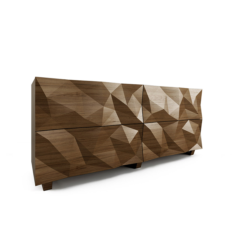 Комод с большими угловыми фигурами, 2 уровня Geometric Greece Комод с большими угловыми фигурами, 2 уровня Geometric Greece в Липецке | Loft Concept