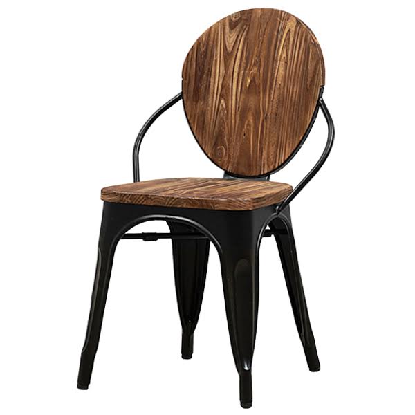 Стул Tolix chair Wooden Black Дуб темный Черный Стул Tolix chair Wooden Black Дуб темный Черный в Липецке | Loft Concept