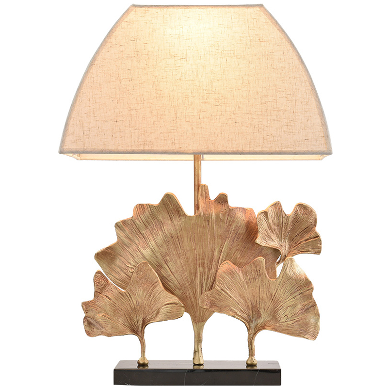 Настольная лампа Ginkgo Table lamp Молочный Латунь Черный Настольная лампа Ginkgo Table lamp Молочный Латунь Черный в Липецке | Loft Concept