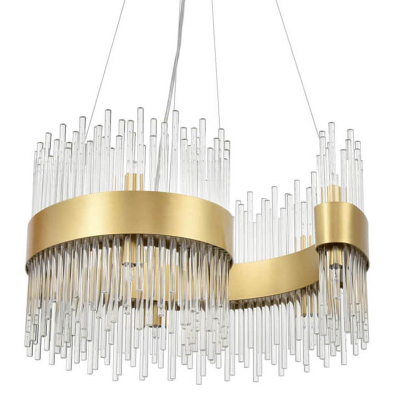 Люстра Nembus Chandelier 50 gold Прозрачный (Transparent) Золотой Люстра Nembus Chandelier 50 gold Прозрачный (Transparent) Золотой в Липецке | Loft Concept