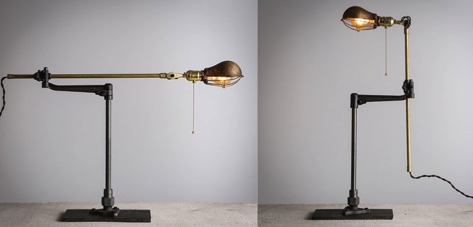 Настольный светильник Steampunk Extension Pole Table Настольный светильник Steampunk Extension Pole Table - Loft-Concept в Липецке