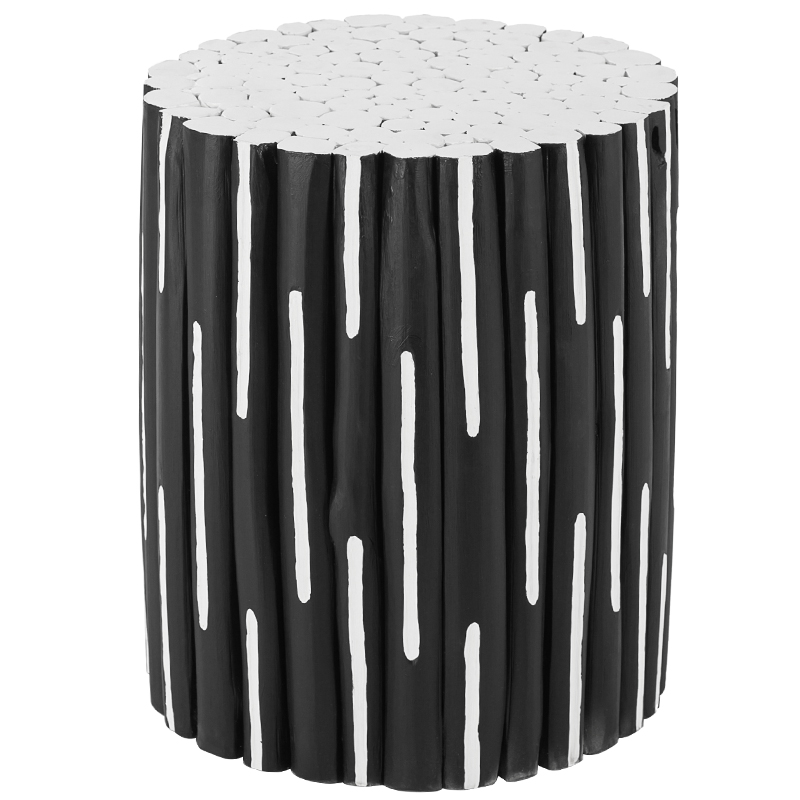 Приставной стол Table Licorice Sticks Black White Черно-белый Приставной стол Table Licorice Sticks Black White Черно-белый в Липецке | Loft Concept