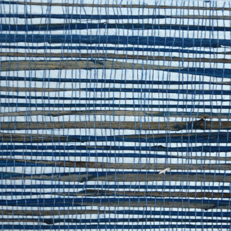 Обои-Соломка из Рафии Синий цвет Raffia Wallpaper Blue II Синий Обои-Соломка из Рафии Синий цвет Raffia Wallpaper Blue II Синий в Липецке | Loft Concept