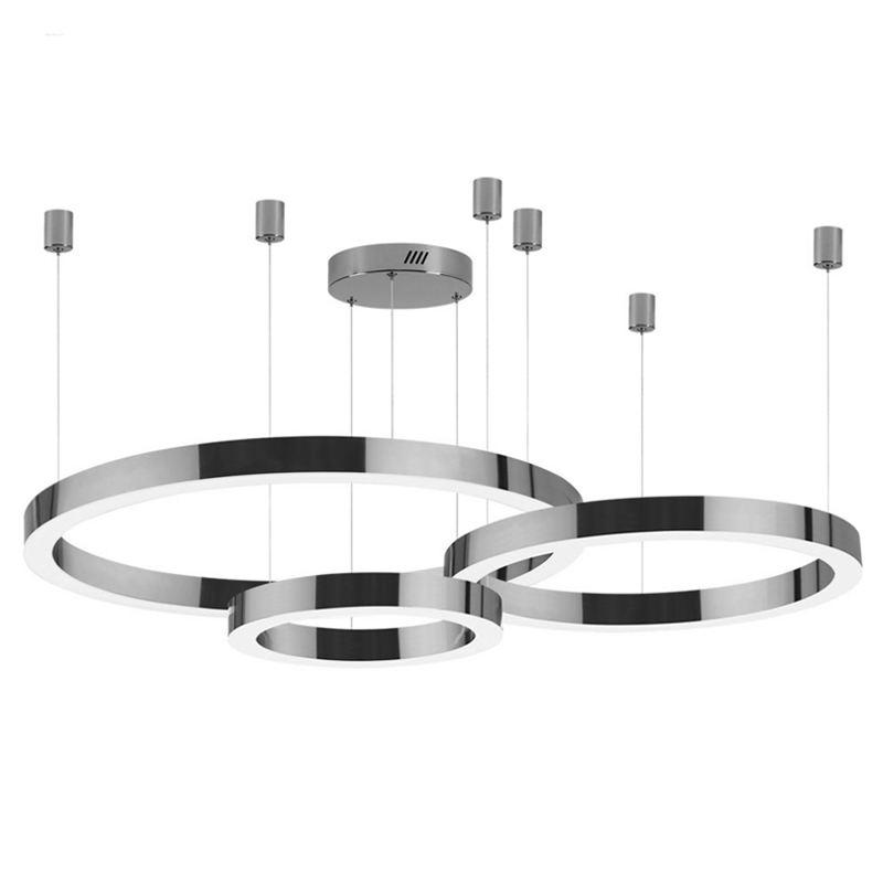 Люстра 3 Nickel Ring Horizontal Никель в Липецке | Loft Concept 