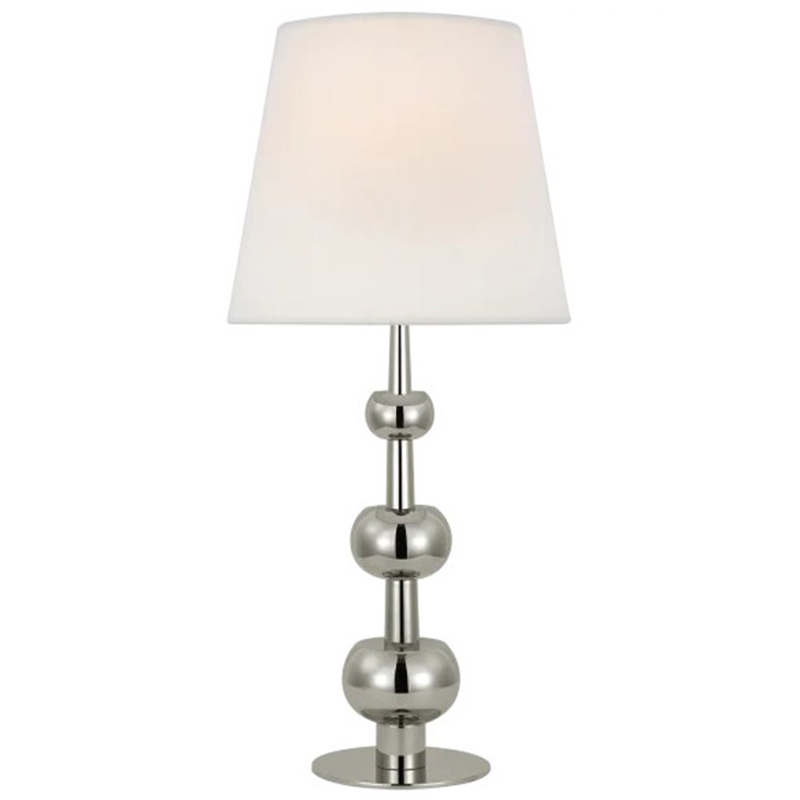 Настольная лампа Trevino Silver Table Lamp Белый Серебряный Настольная лампа Trevino Silver Table Lamp Белый Серебряный в Липецке | Loft Concept