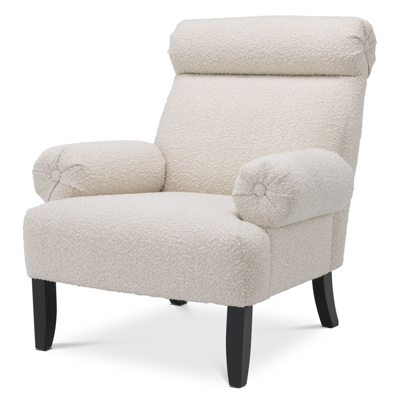 Кресло Eichholtz Chair Didier Кремовый Черный Кресло Eichholtz Chair Didier Кремовый Черный в Липецке | Loft Concept