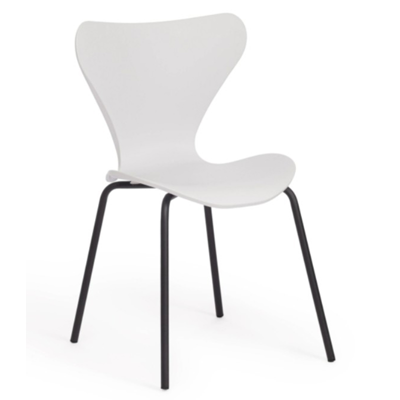 Стул Julissa White Chair Белый Черный Стул Julissa White Chair Белый Черный в Липецке | Loft Concept