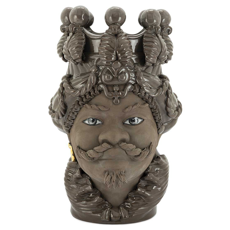 Ваза VASE MORO BIG MAN BLACK MUD Коричневый Ваза VASE MORO BIG MAN BLACK MUD Коричневый в Липецке | Loft Concept