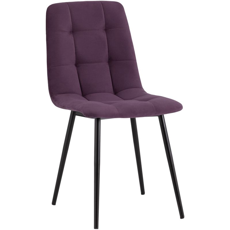 Стул NANCY S-2 Chair Пыльно-Фиолетовый Велюр Пурпурно-фиолетовый Черный Стул NANCY S-2 Chair Пыльно-Фиолетовый Велюр Пурпурно-фиолетовый Черный в Липецке | Loft Concept
