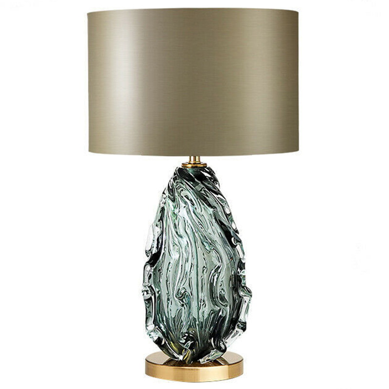 Настольная лампа Boivin Glass Table Lamp Оливковый Бирюзовый Настольная лампа Boivin Glass Table Lamp Оливковый Бирюзовый в Липецке | Loft Concept