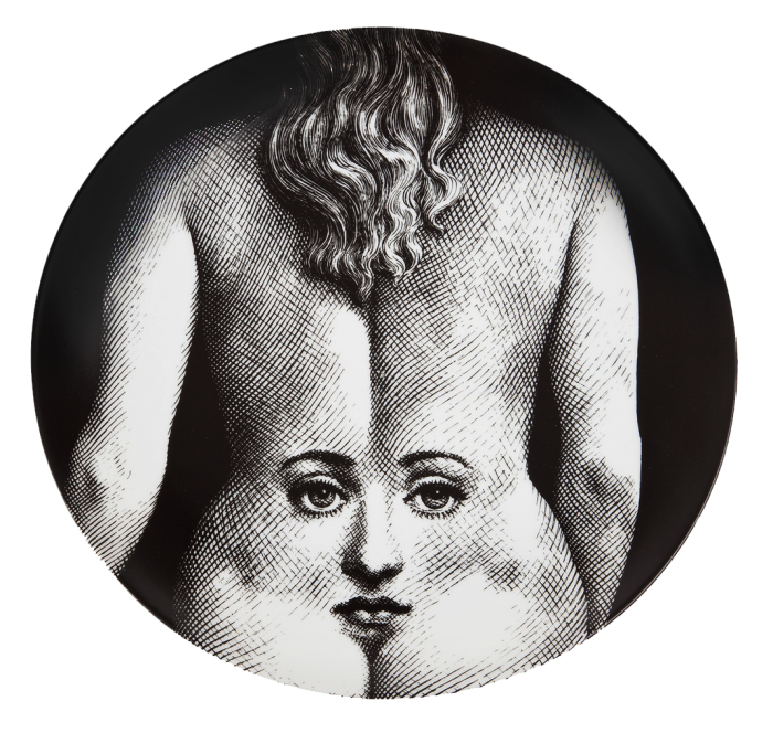 Декоративная тарелка Fornasetti 003 Черный Декоративная тарелка Fornasetti 003 Черный в Липецке | Loft Concept