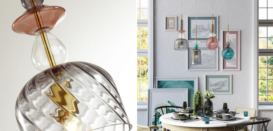 Подвесной Geometry Glass Коричневый Подвесной Geometry Glass Коричневый - Loft-Concept в Липецке