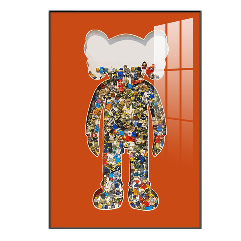 Постер Bearbrick Red Мульти Постер Bearbrick Red Мульти в Липецке | Loft Concept