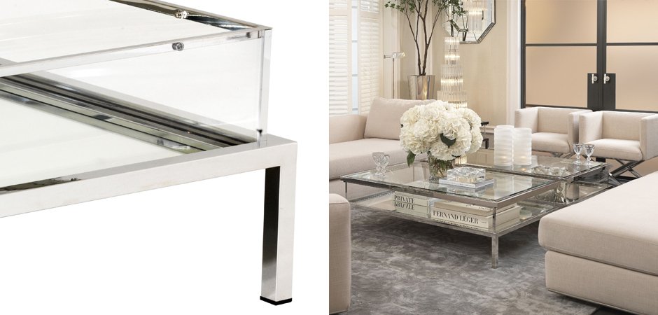Журнальный стол Eichholtz Coffee Table Harvey Rectangular Журнальный стол Eichholtz Coffee Table Harvey Rectangular - Loft-Concept в Липецке