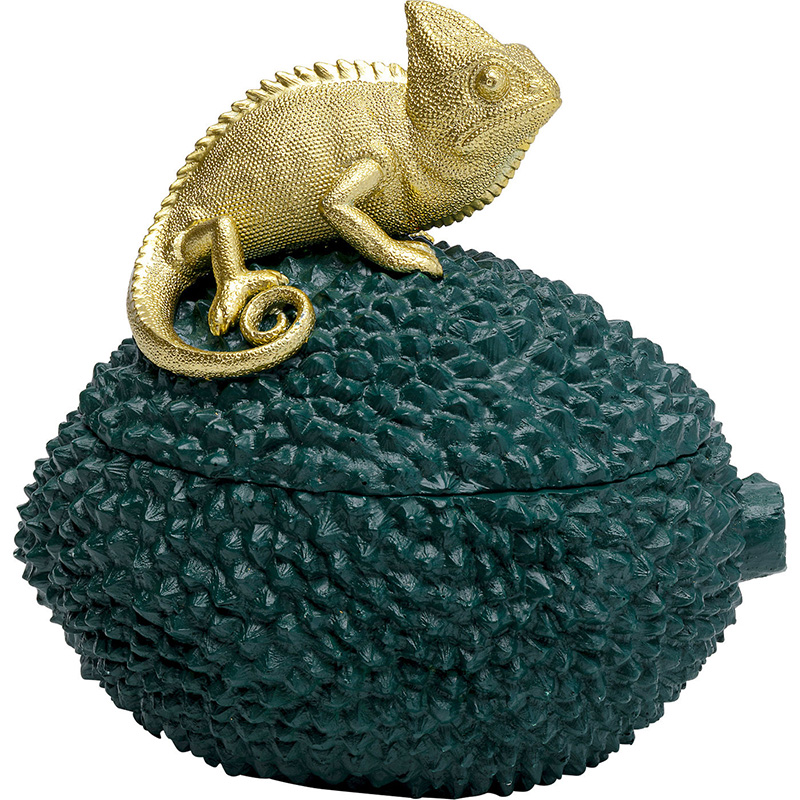 Шкатулка Lizard Зеленый Золотой Шкатулка Lizard Зеленый Золотой в Липецке | Loft Concept