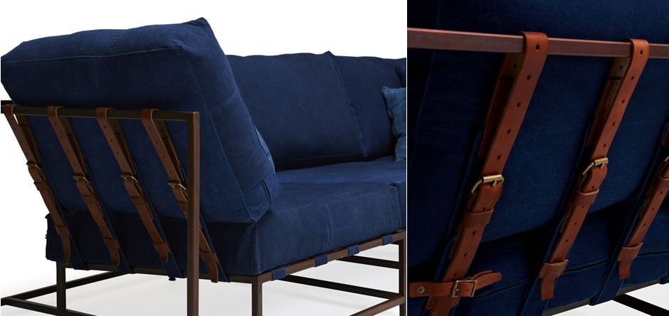 Диван Kenn X Miller sofa Indigo and copper denim Диван Kenn X Miller sofa Indigo and copper denim - Loft-Concept в Липецке