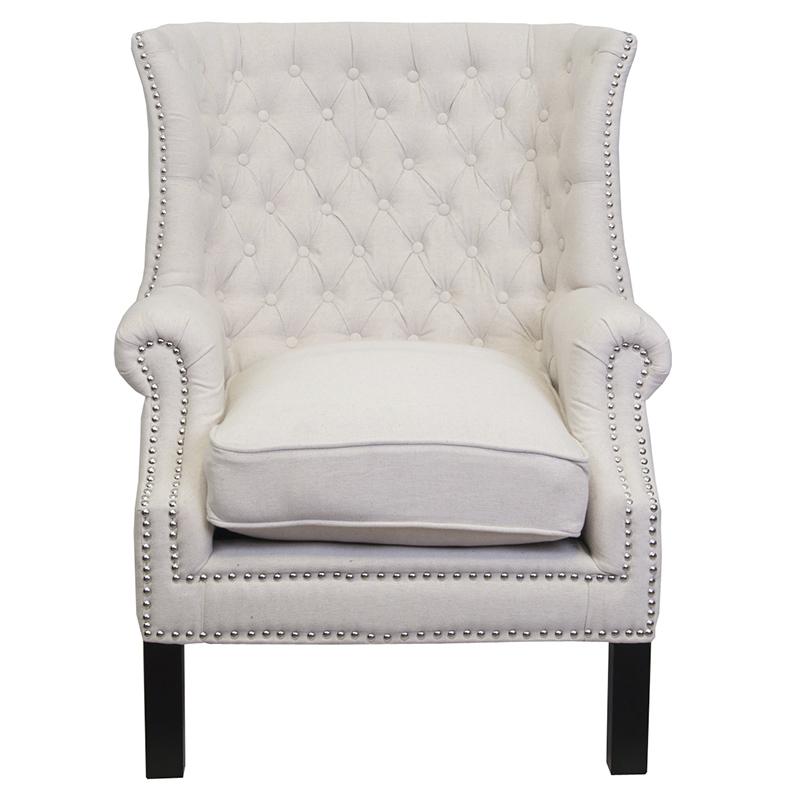 Кресло Charlie Armchair beige flax Светло-бежевый Кресло Charlie Armchair beige flax Светло-бежевый в Липецке | Loft Concept
