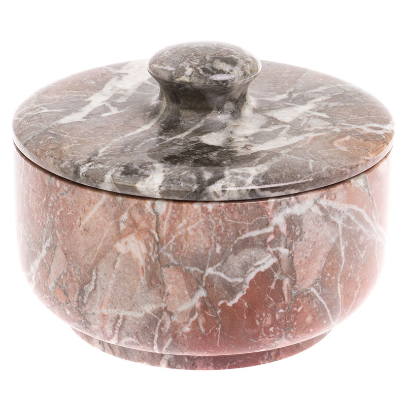 Сахарница из натурального камня Креноид Stone Sugar Bowls Розовый Серый Сахарница из натурального камня Креноид Stone Sugar Bowls Розовый Серый в Липецке | Loft Concept