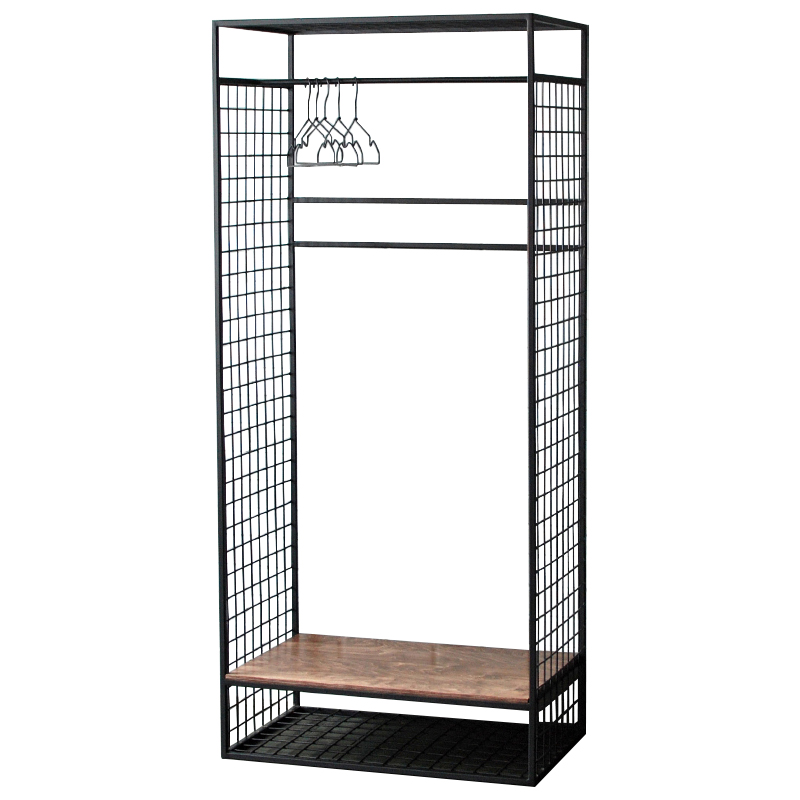 Рейл Caelan Industrial Metal Rust Clothes Rail Черный Коричневый Рейл Caelan Industrial Metal Rust Clothes Rail Черный Коричневый в Липецке | Loft Concept