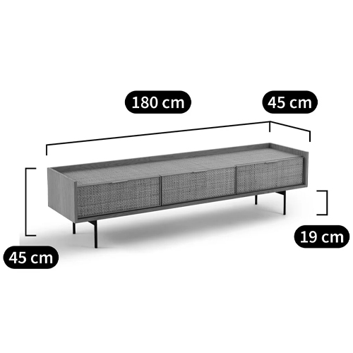 ТВ-тумба с плетеным декором Buckley Wicker TV Stand ТВ-тумба с плетеным декором Buckley Wicker TV Stand в Липецке