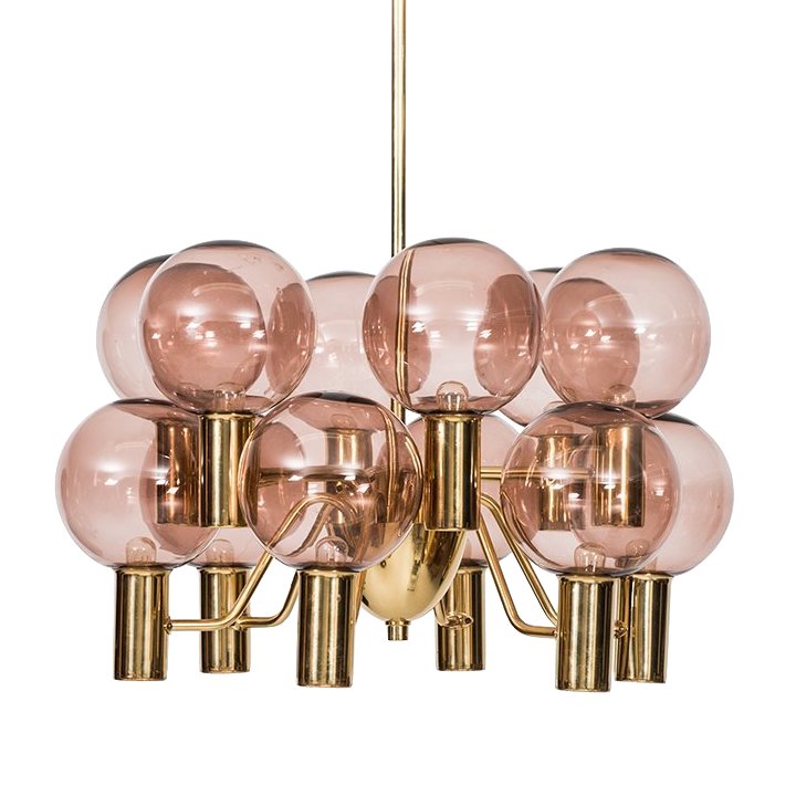 Люстра Hans-Agne Jakobsson Ceiling Lamps Глянцевое золото Розовый (Rose) Люстра Hans-Agne Jakobsson Ceiling Lamps Глянцевое золото Розовый (Rose) в Липецке | Loft Concept