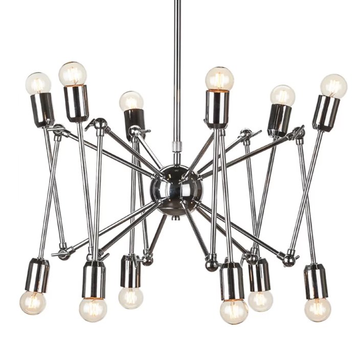 Подвесной светильник LOFT SPUTNIK CHANDELIER SPIDER Silver Серебряный Подвесной светильник LOFT SPUTNIK CHANDELIER SPIDER Silver Серебряный в Липецке | Loft Concept